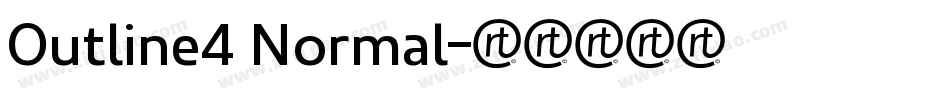 Outline4 Normal字体转换